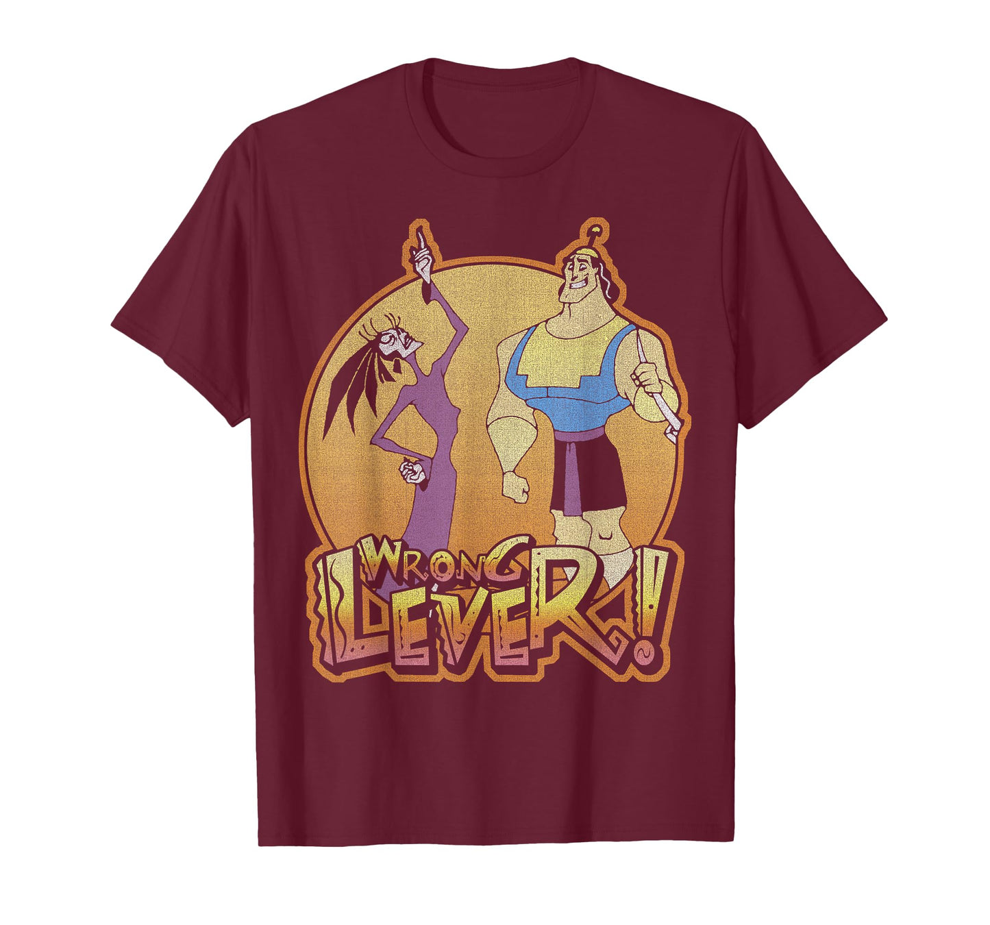 Disney Emperors New Groove Kronk and ESMA Wrong Lever T-Shirt