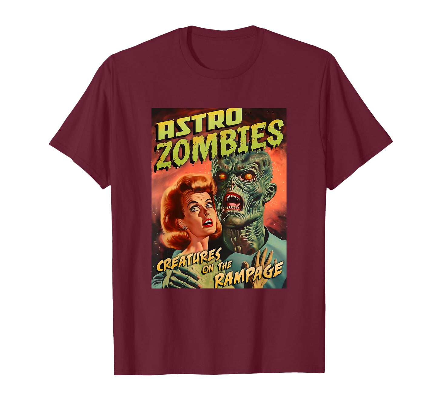 Astro Zombies 1950s Horror Comic Cover T-Shirt