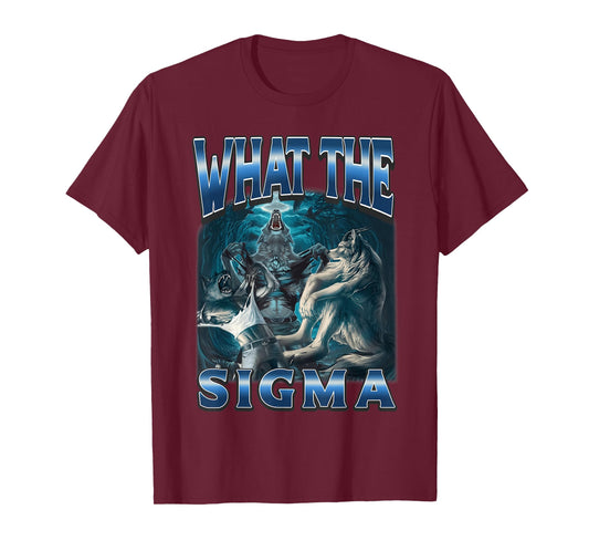 What The Sigma Alpha Werewolf Male Wolf Meme Men T-Shirt