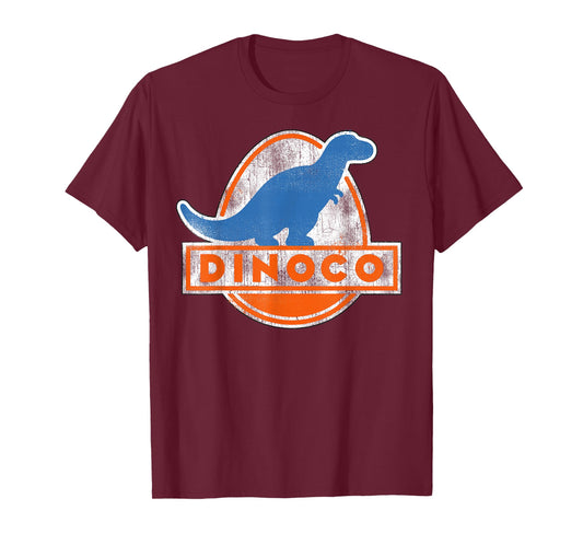 Disney Pixar Cars Iconic DINOCO Distressed Dinosaur Logo T-Shirt