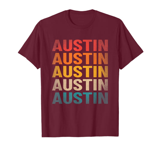 Austin First Name Shirt Vintage Austin Name T-Shirt