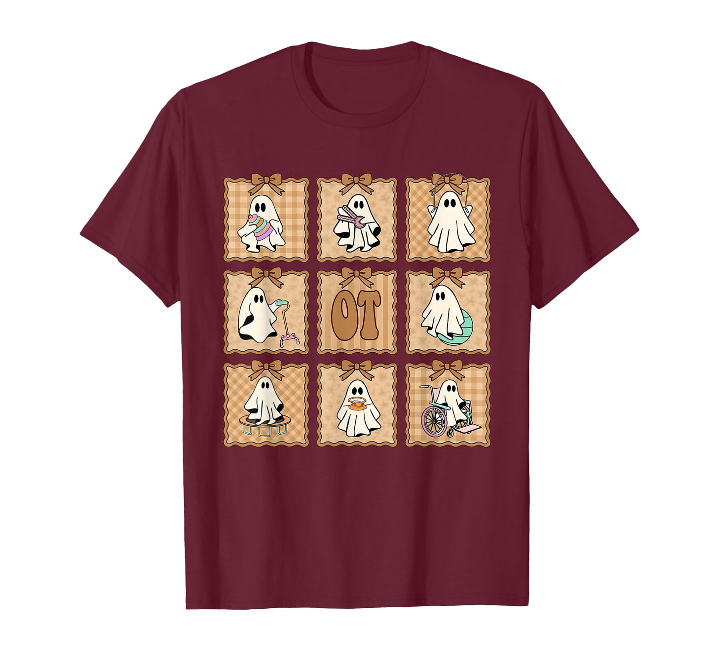 OT Halloween Occupational Therapy Ghost Spooky Nurse COTA T-Shirt