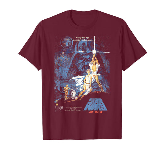 Star Wars Vintage Kanji Movie Poster T-Shirt