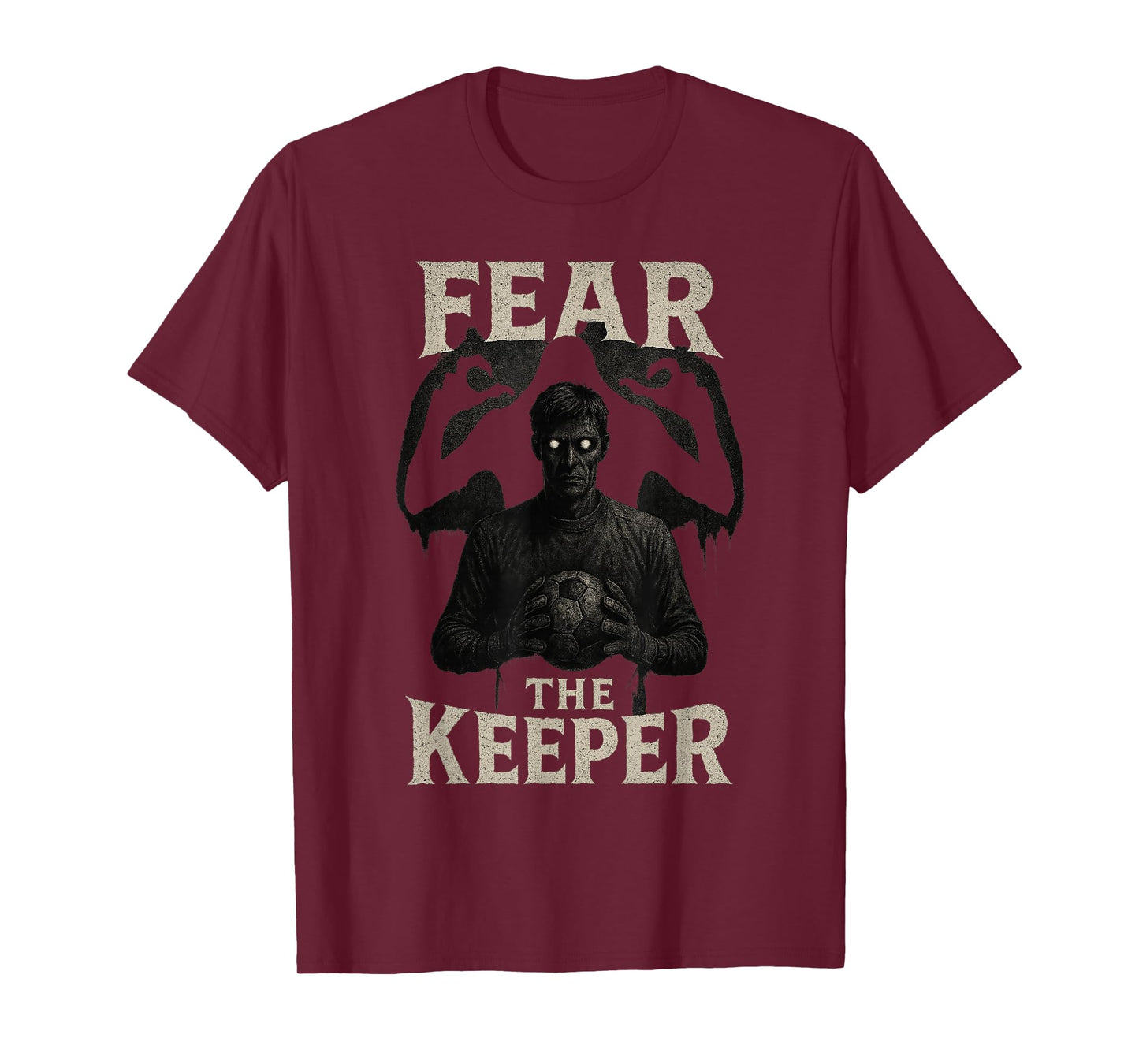 Scary Soccer Goalkeeper Horror Fear The Keeper Halloween T-Shirt