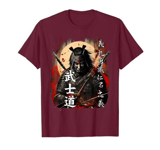 Ancient Japanese Samurai Shirt Bushido Code Warrior Gifts T-Shirt