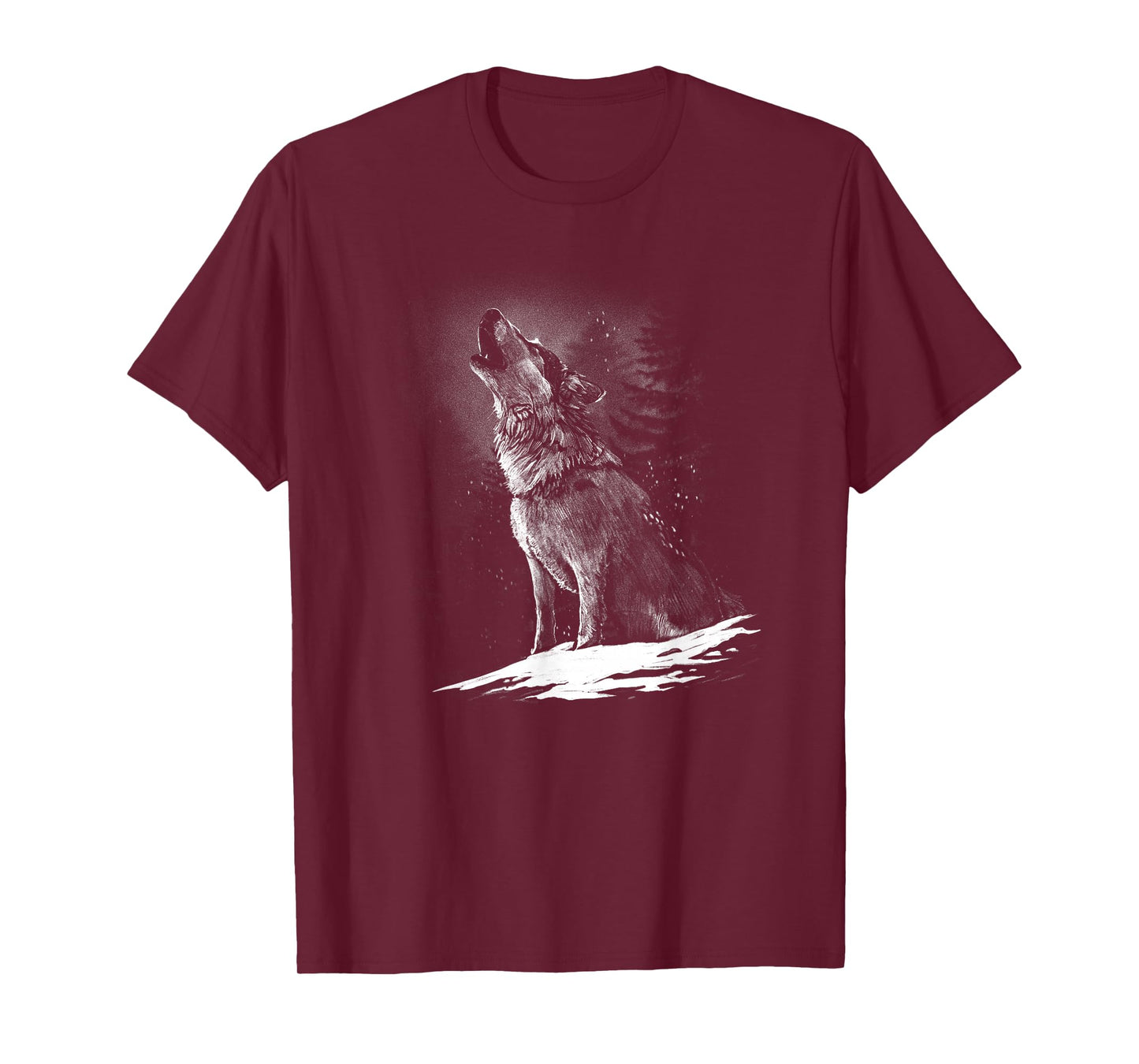 Wolves Animal Motif Predators Forest Howling Wolf T-Shirt
