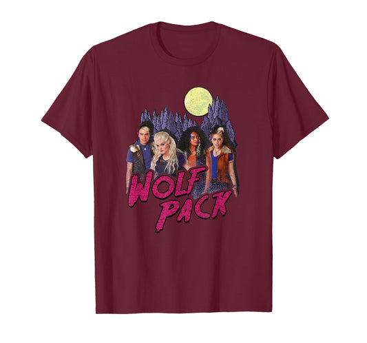 Disney Zombies Wolf Pack Full Moon Group Poster T-Shirt