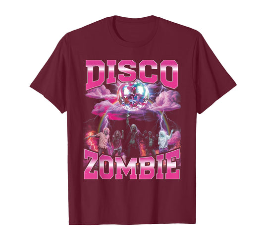 Disco Zombie Bootleg Funny 70s Party Bootleg Halloween T-Shirt