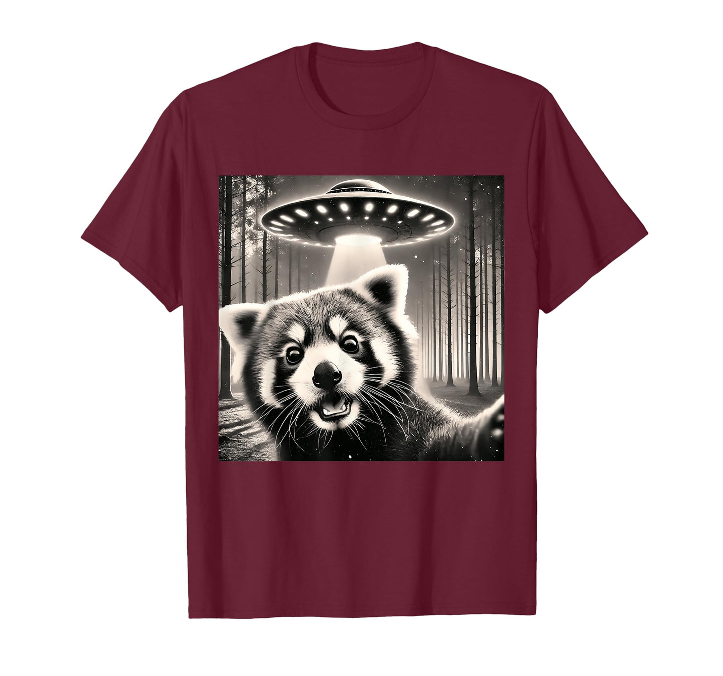 Funny Red Panda Selfie UFOs T-Shirt