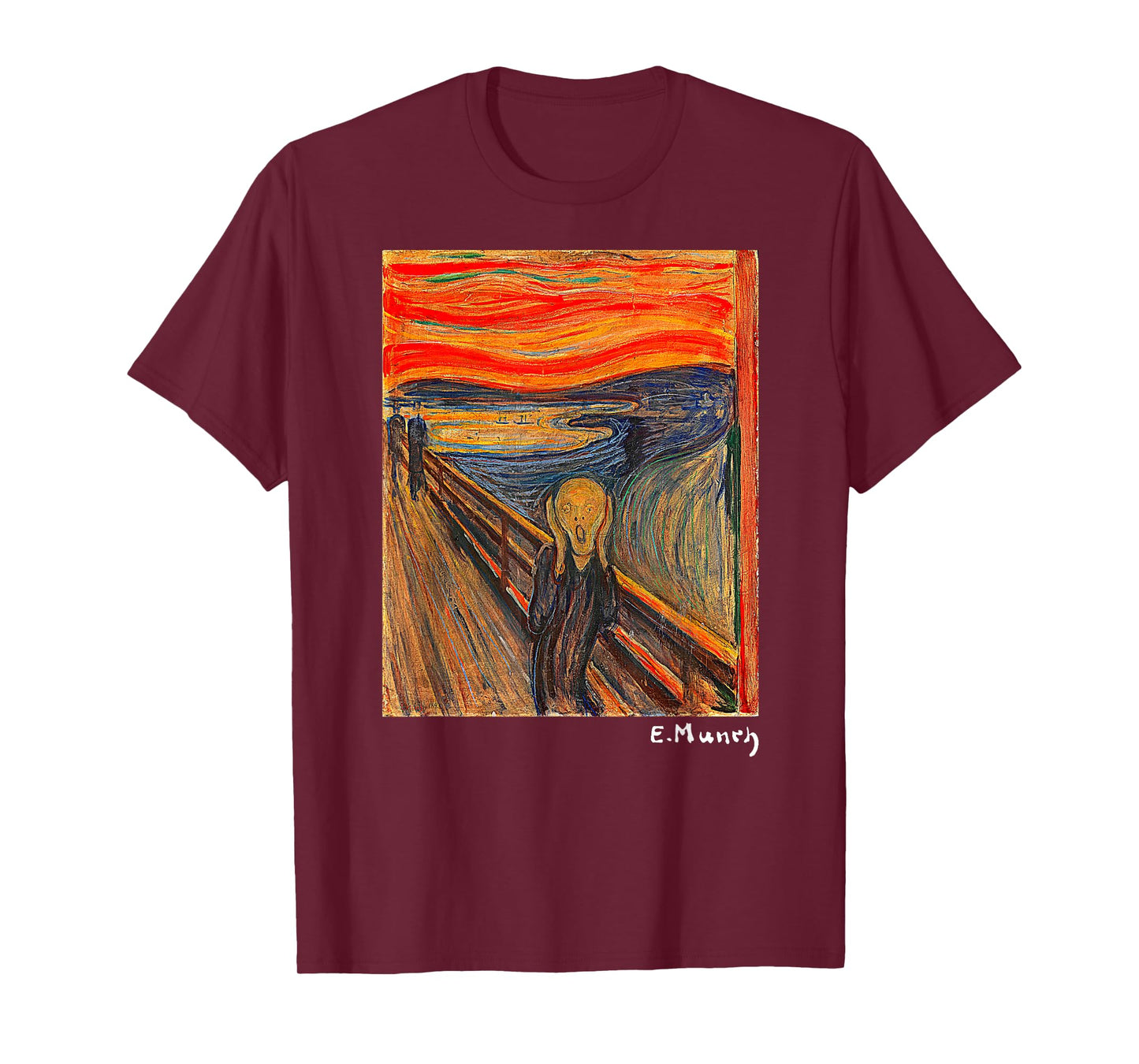 Famous Art The Scream by Munch Artist Painting T-Shirt