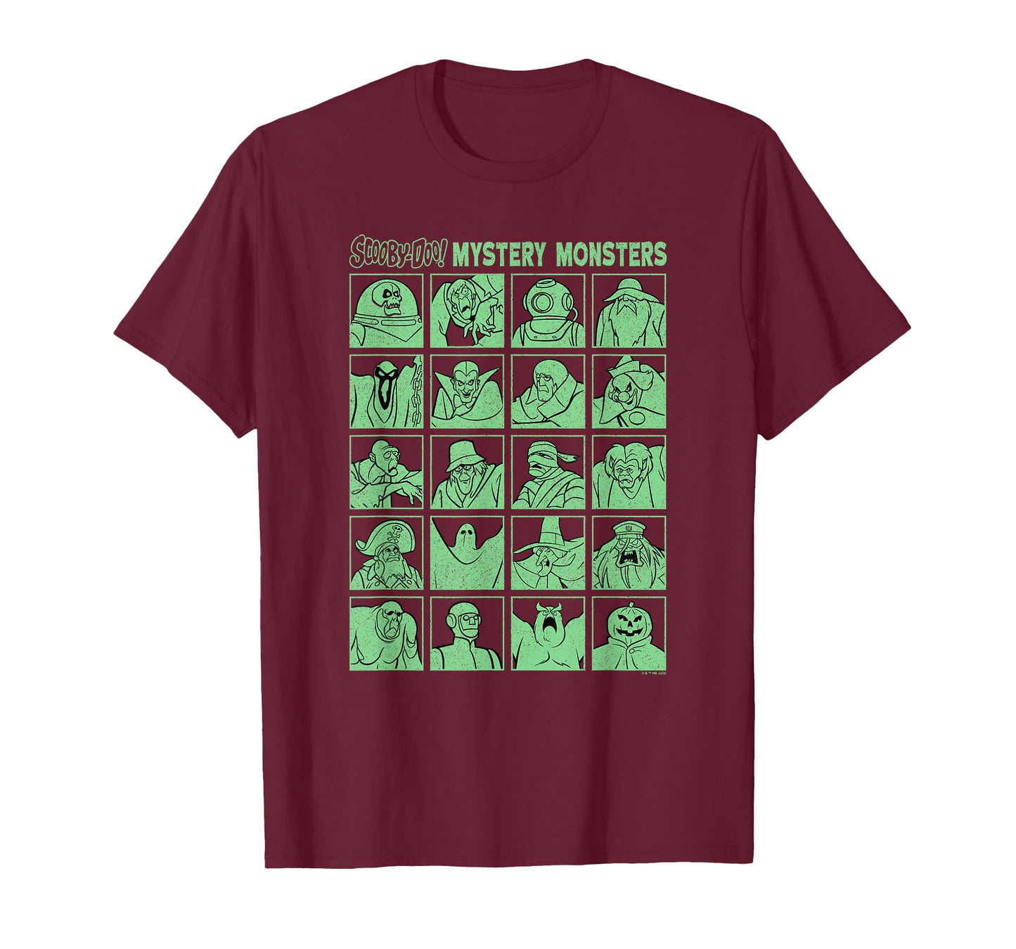 Scooby-Doo Mystery Monsters Group Shot Panels Numerous T-Shirt