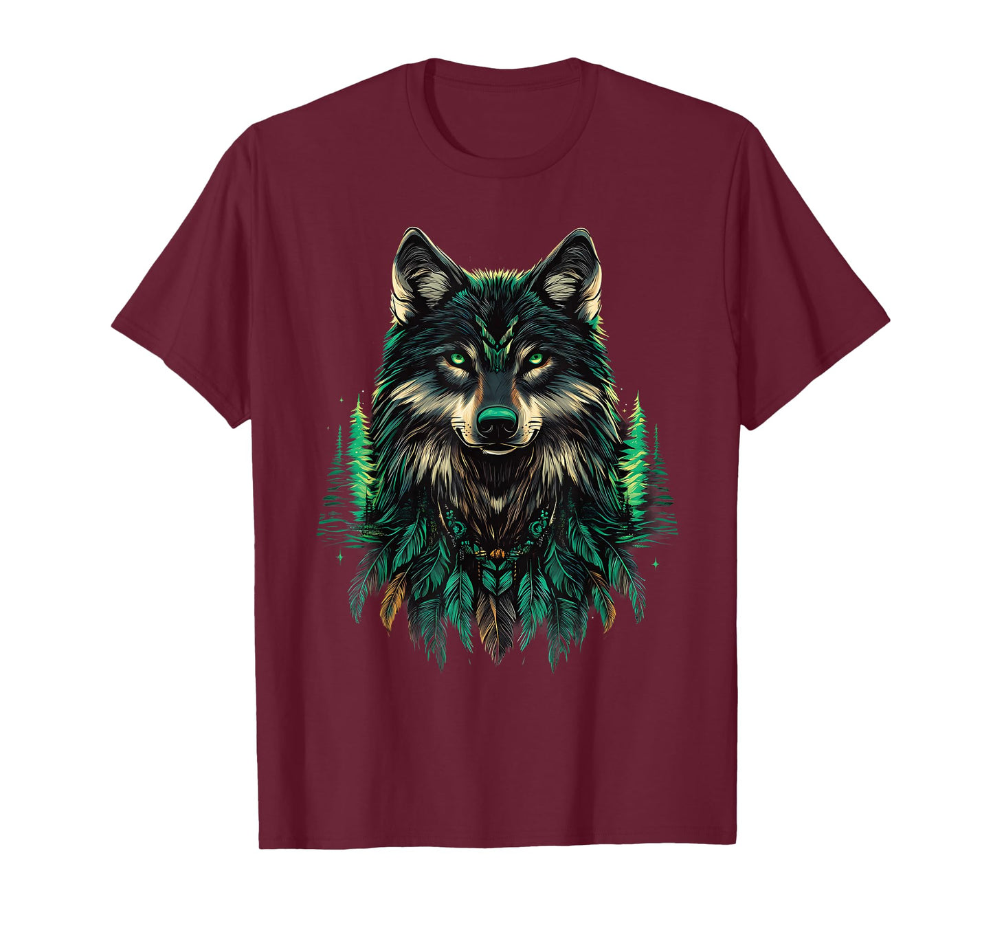 Native American Wolf Indian Chief Native American Pride T-Shirt