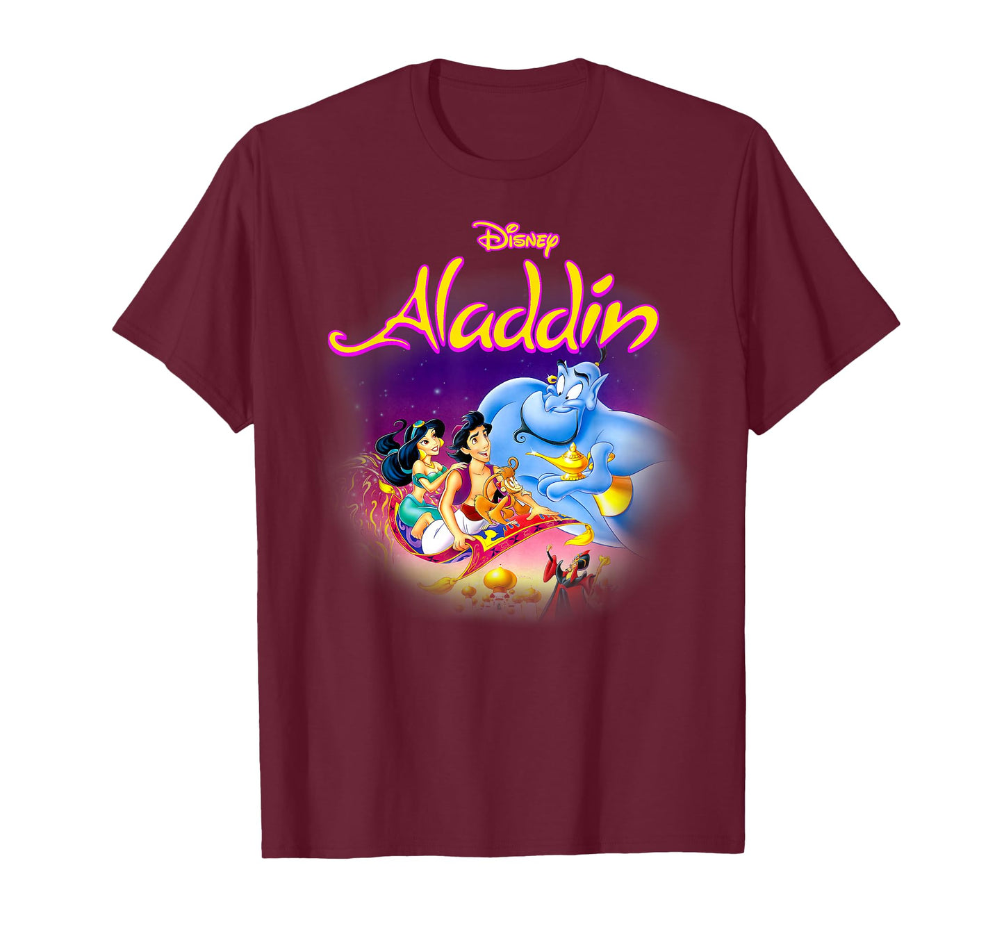 Disney Aladdin Faded Classic Movie Poster T-Shirt