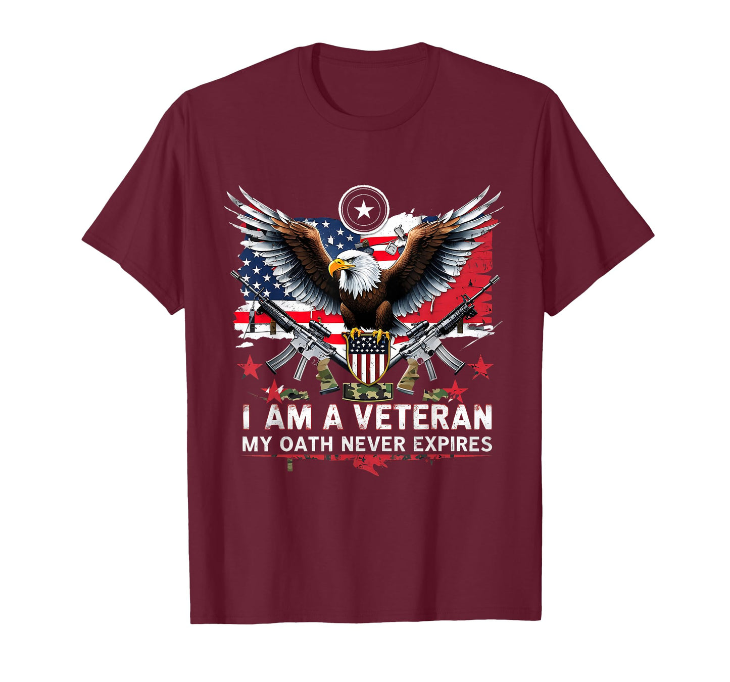 I Am A Veteran My Oath Never Expires Eagle Tee T-Shirt