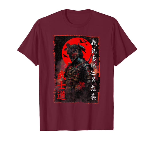 Ancient Japanese Samurai Shirt Bushido Code Warrior Gifts T-Shirt
