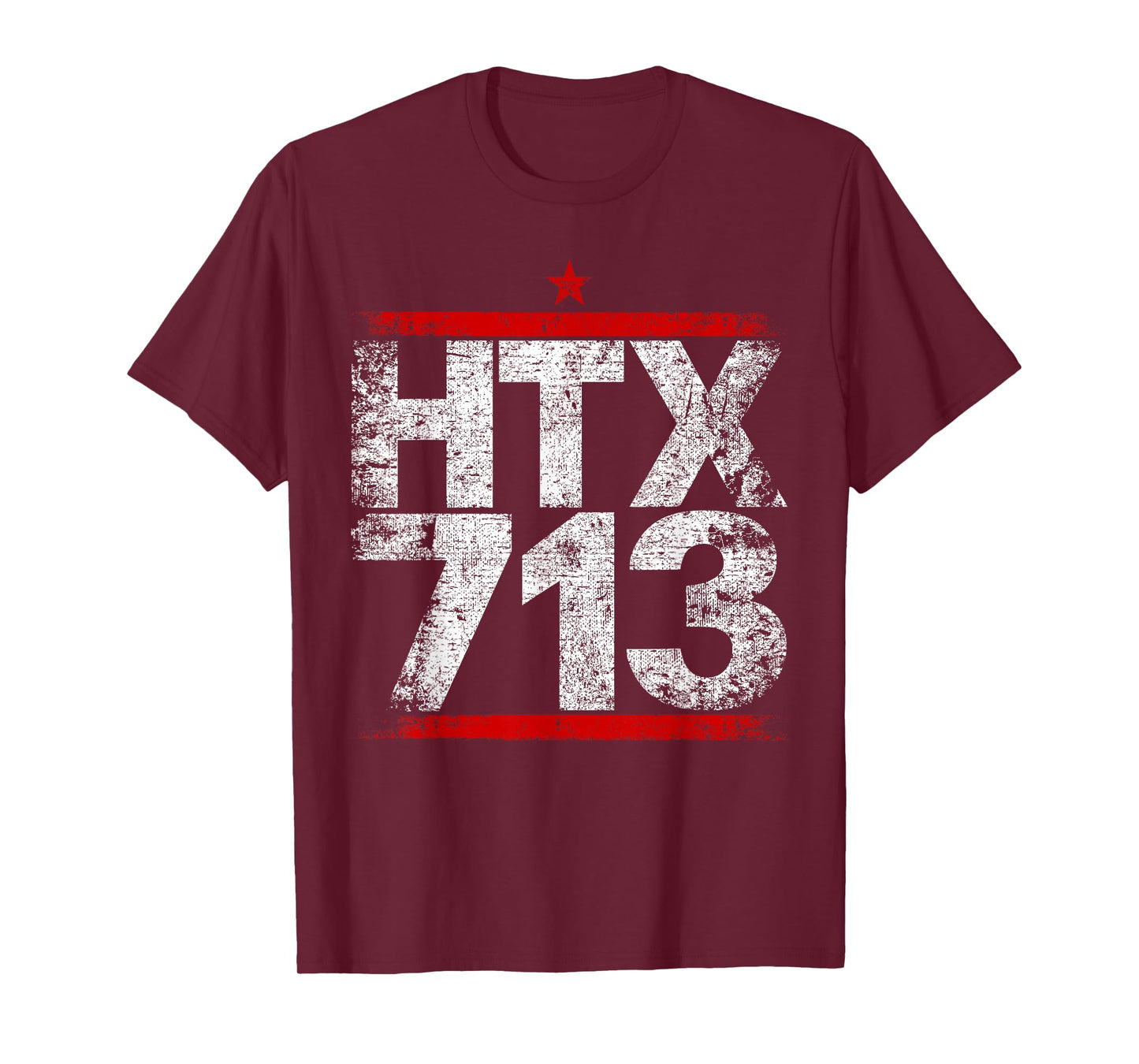 HTX 713 Houston Strong H-Town Distressed Vibe Houston Texas T-Shirt