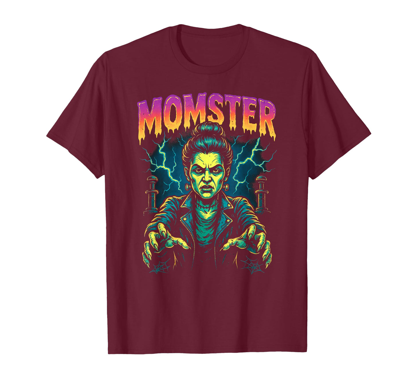 Momster, Mama Frankenstein Monster Mom Halloween Mother T-Shirt