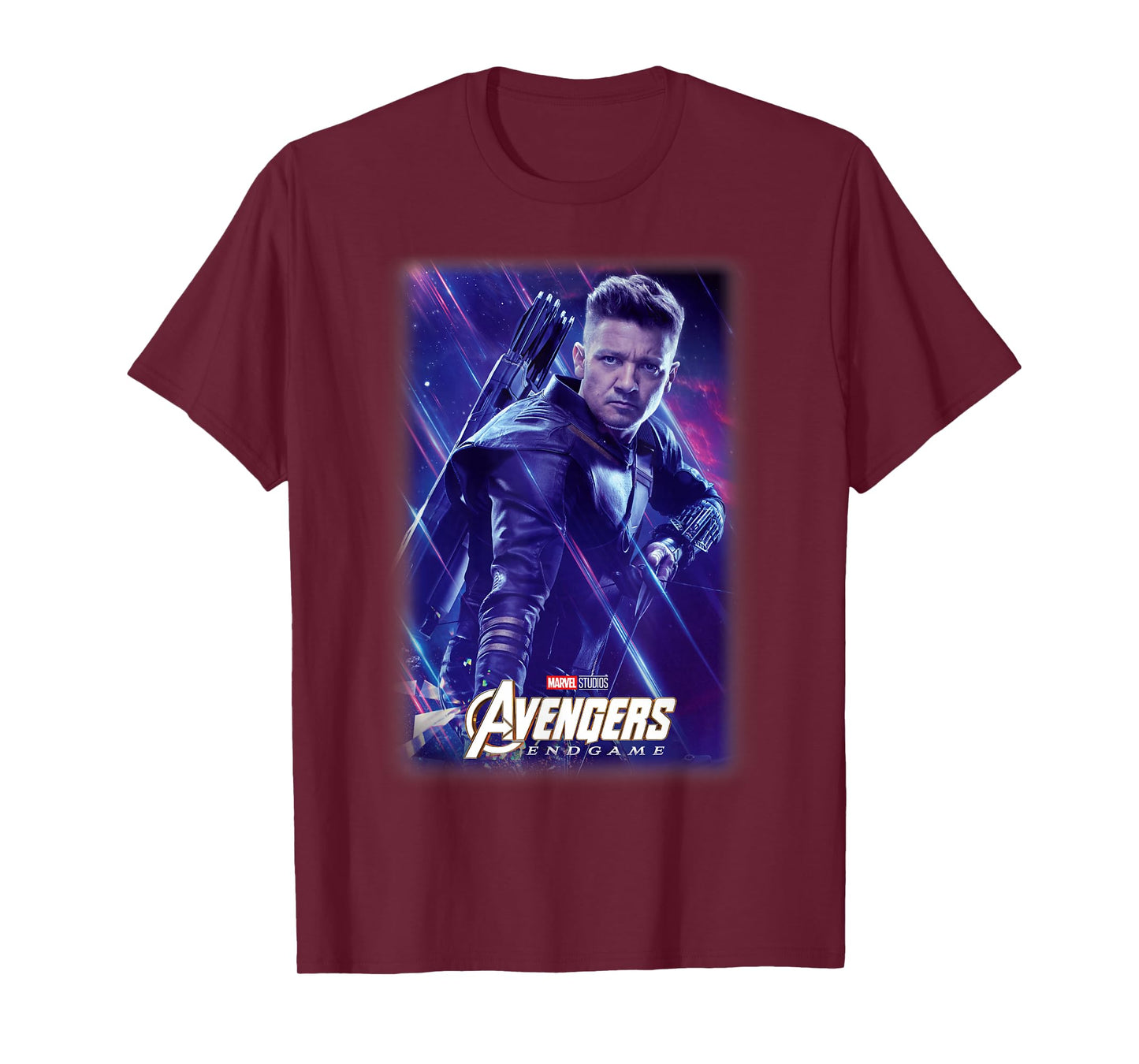 Marvel Avengers Endgame Hawkeye Galactic Poster T-Shirt