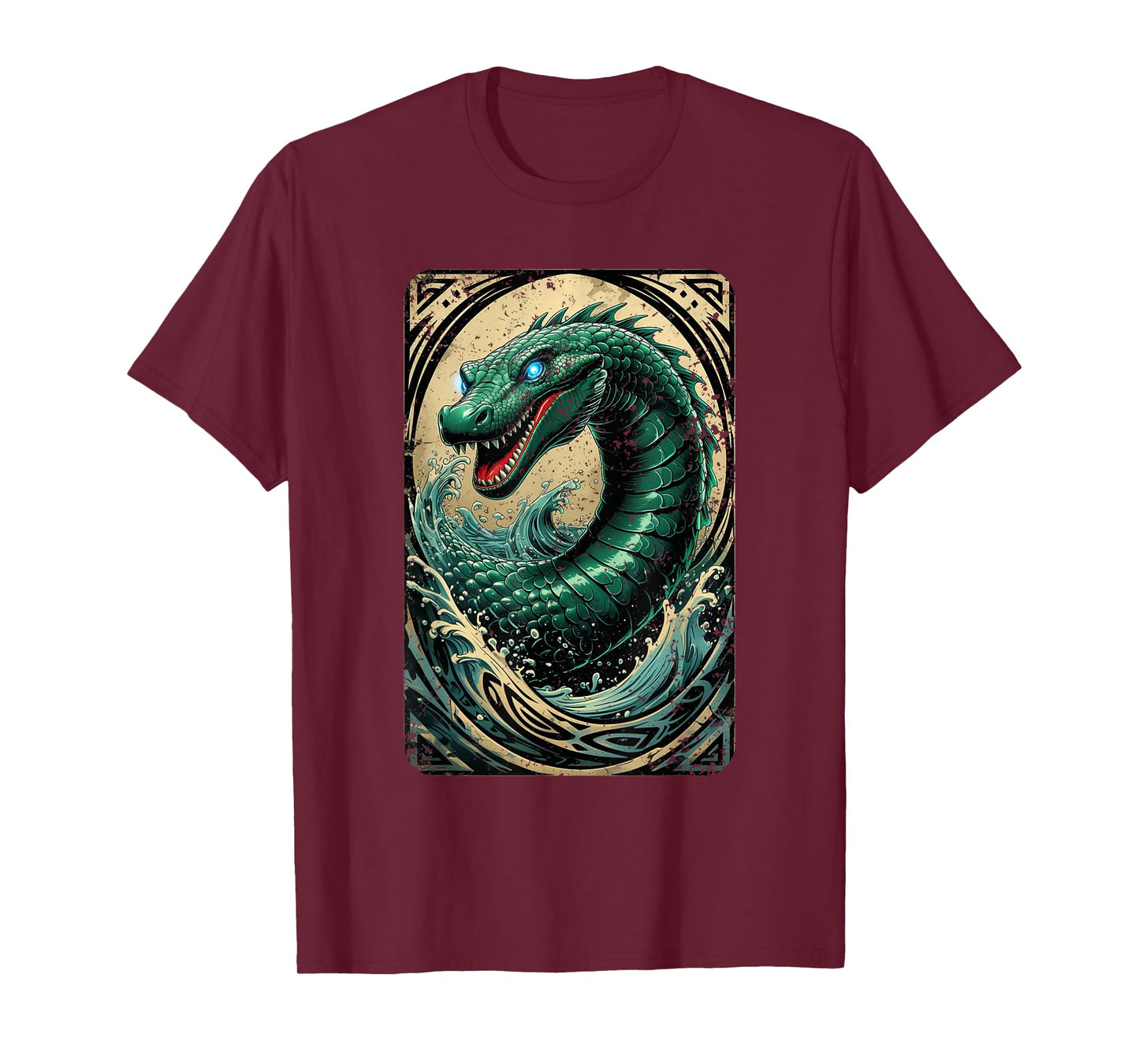 Ogopogo Serpent Cryptid - Lake Myth Folklore Design T-Shirt