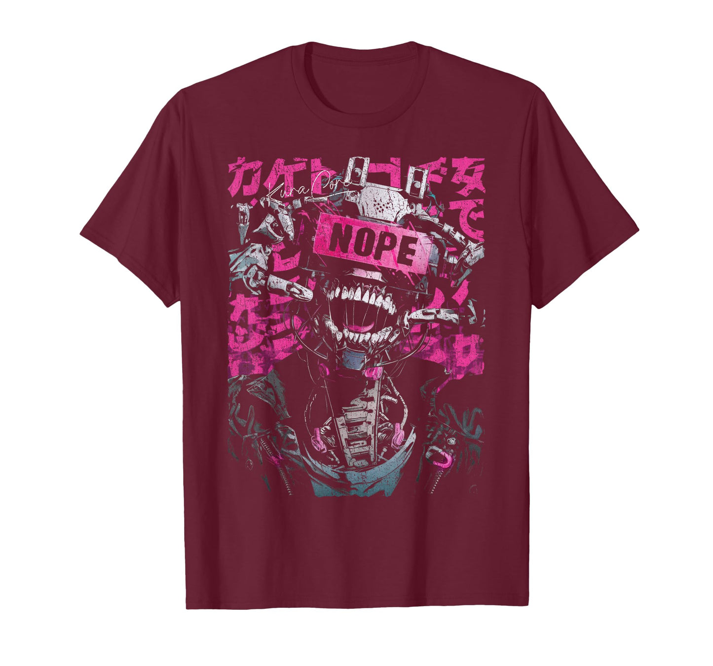 Japanese Streetwear Robot Cyberpunk Y2K Techwear Manga Anime T-Shirt