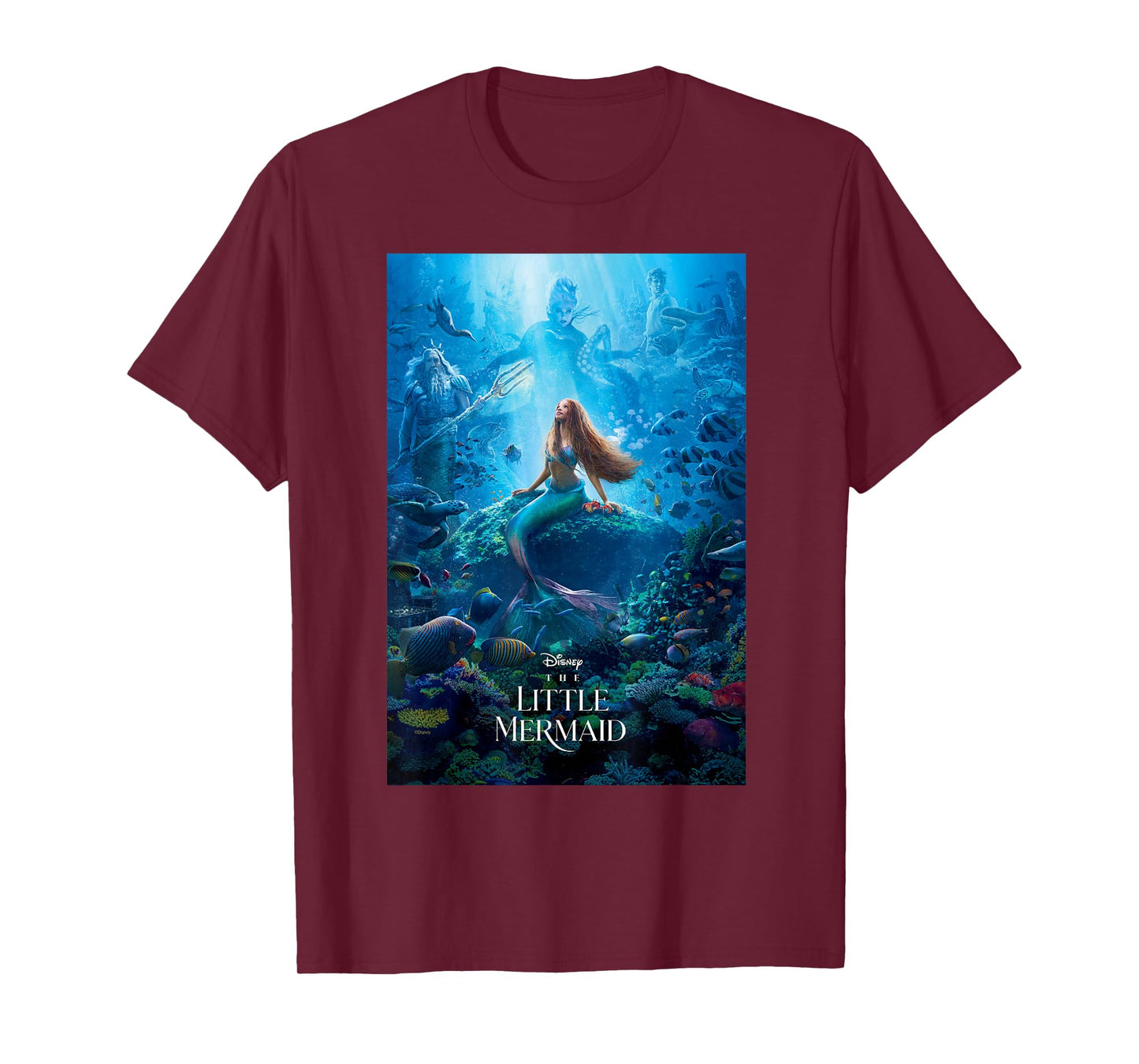 Disney The Little Mermaid Ariel Live-Action Movie Poster T-Shirt