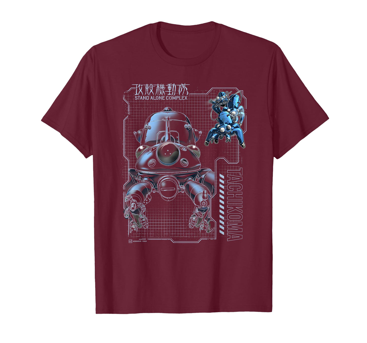 Ghost in the Shell Stand Alone Complex Tachikoma Schematics T-Shirt