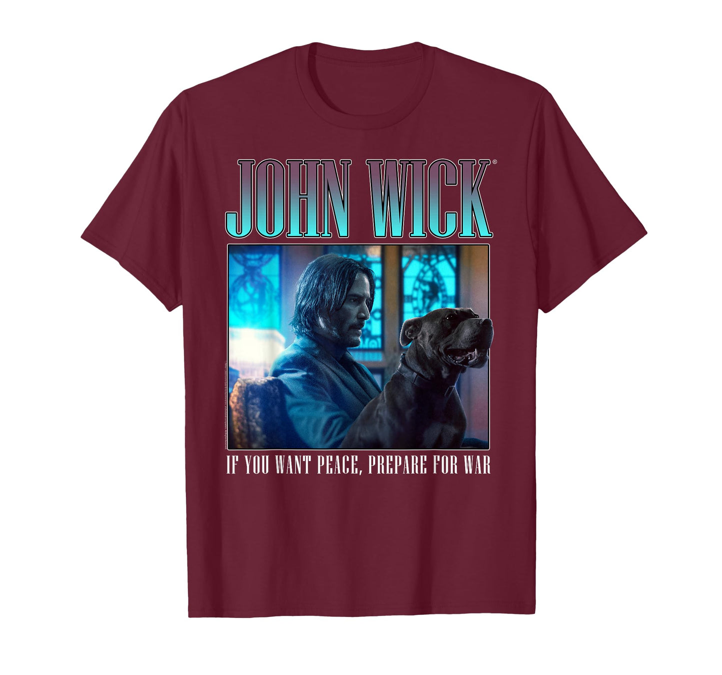 John Wick 90's Bootleg Prepare for War Dog Action Movie T-Shirt