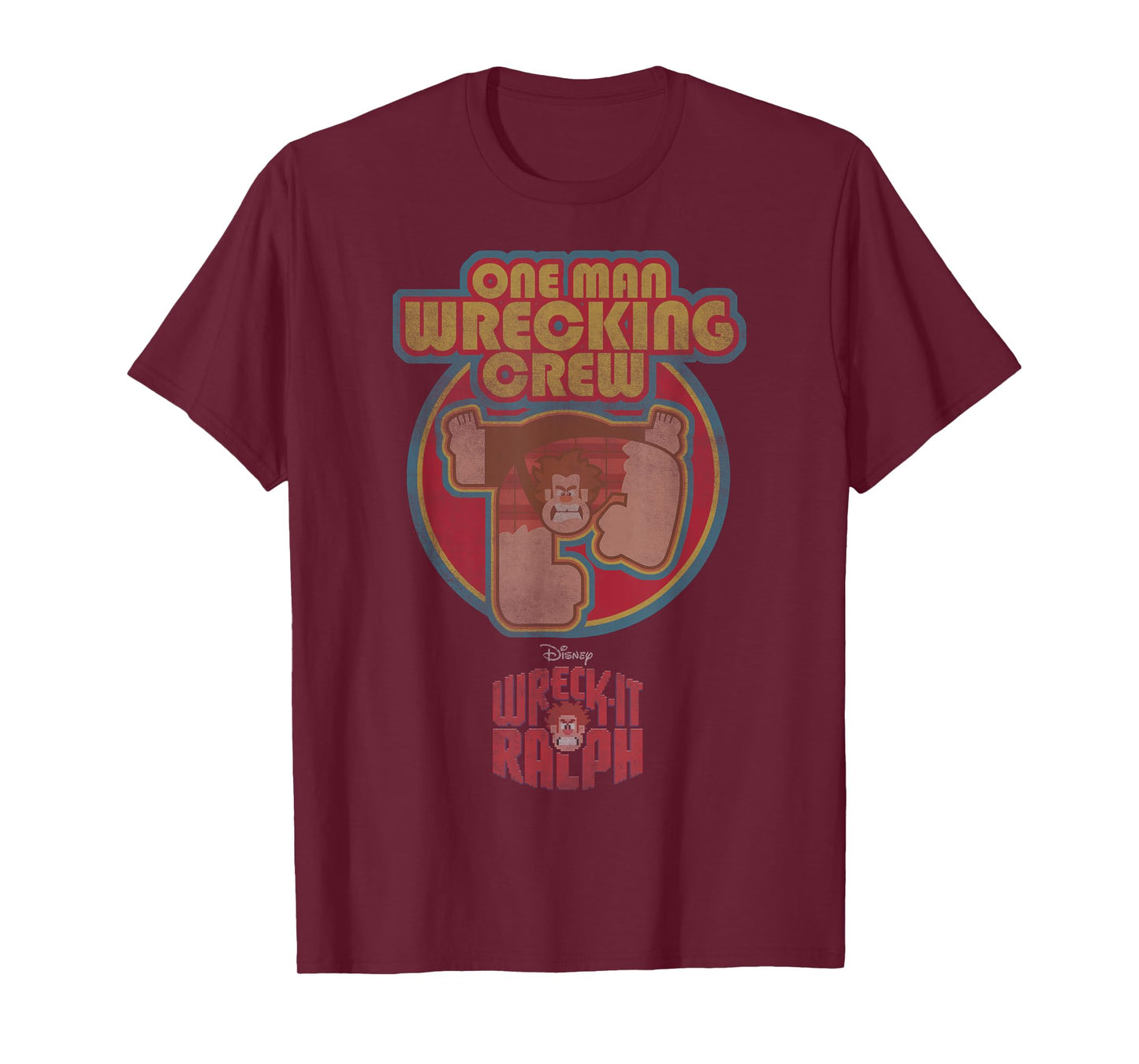 Disney Wreck-It Ralph One Man Wrecking Crew Distressed T-Shirt