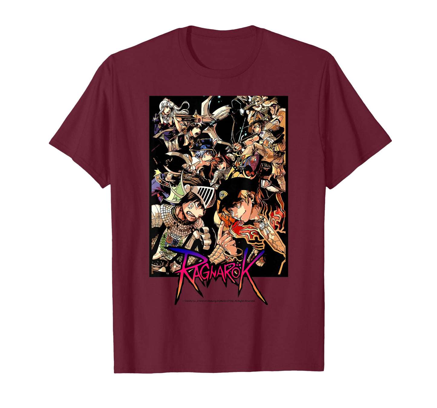 Ragnarok Official Characters Battle Scene Graphic Tee T-Shirt