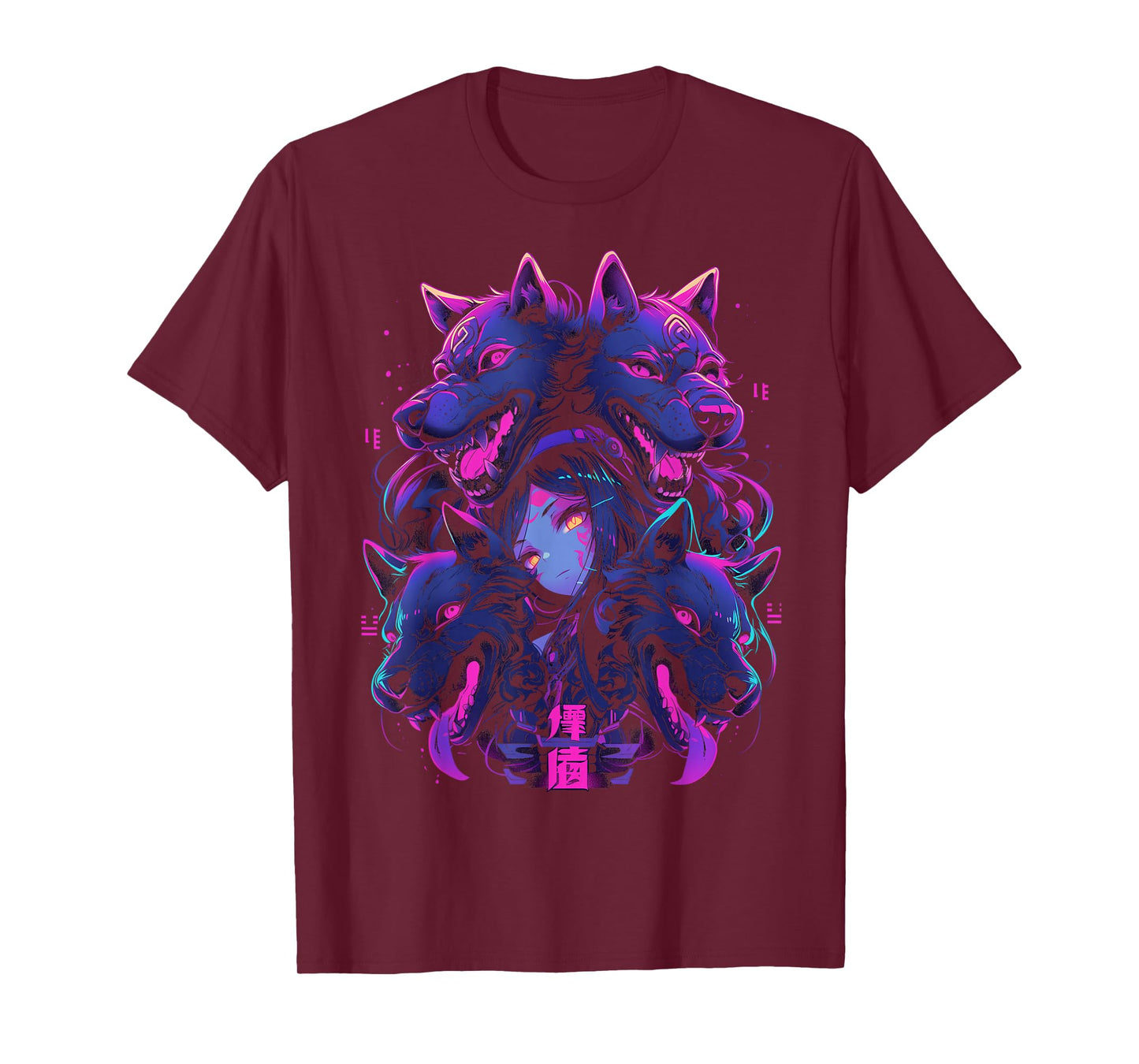 Anime Manga Cyberpunk Aesthetic Techwear Harajuku | Wolf T-Shirt