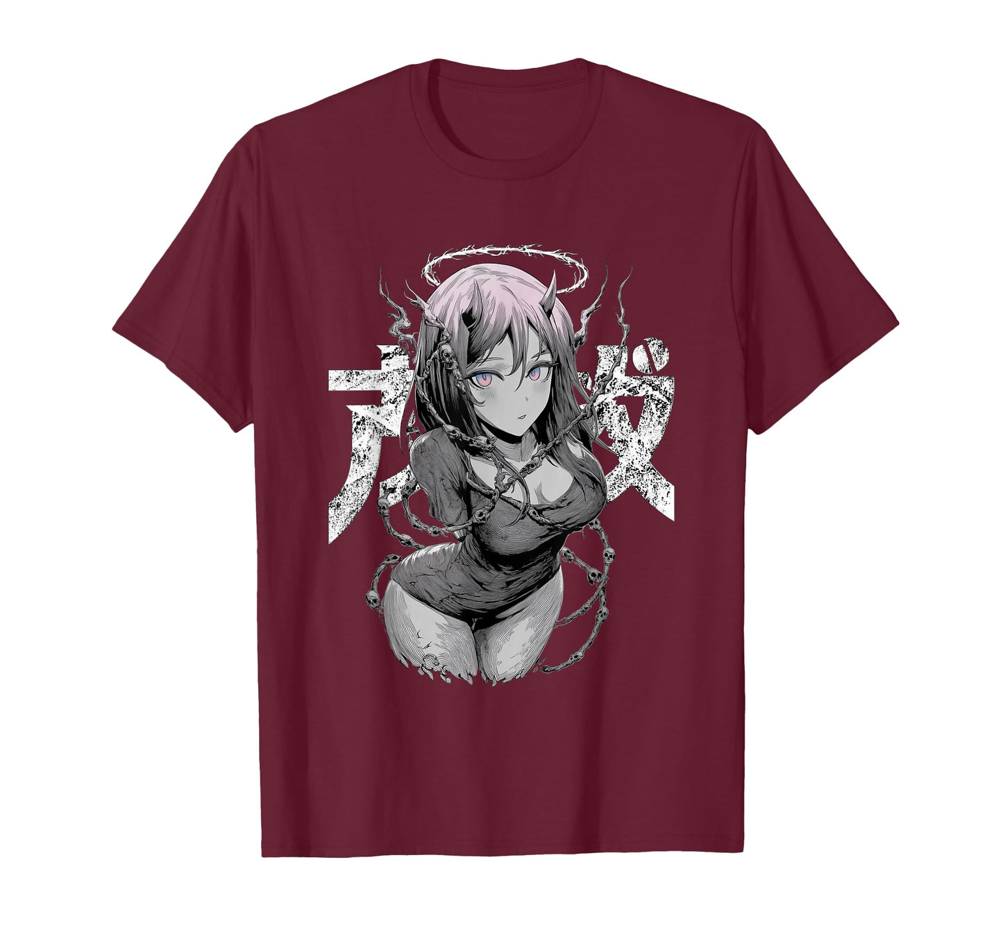 Demon Angel Waifu – Dark Aesthetic Anime Girl T-Shirt