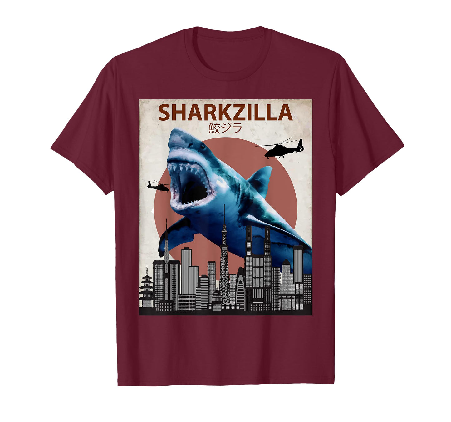 Sharkzilla Funny Shark T-Shirt | Shark Lovers Gift T-Shirt