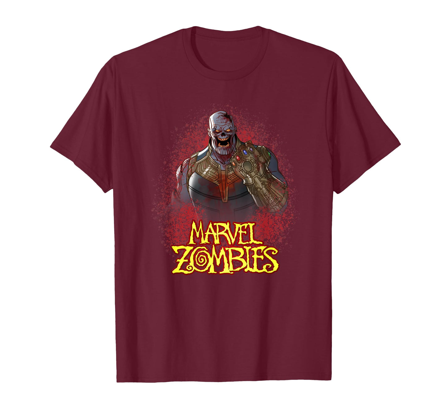 Marvel Animation Marvel Zombies Zombie Thanos Blood Spatter T-Shirt