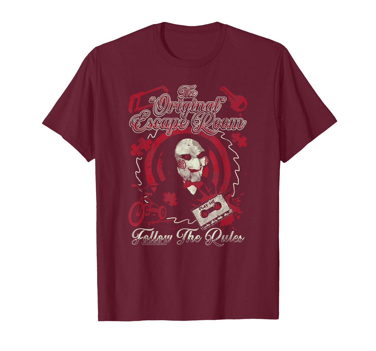 Saw Jigsaw's Original Escape Room Horror Movie T-Shirt