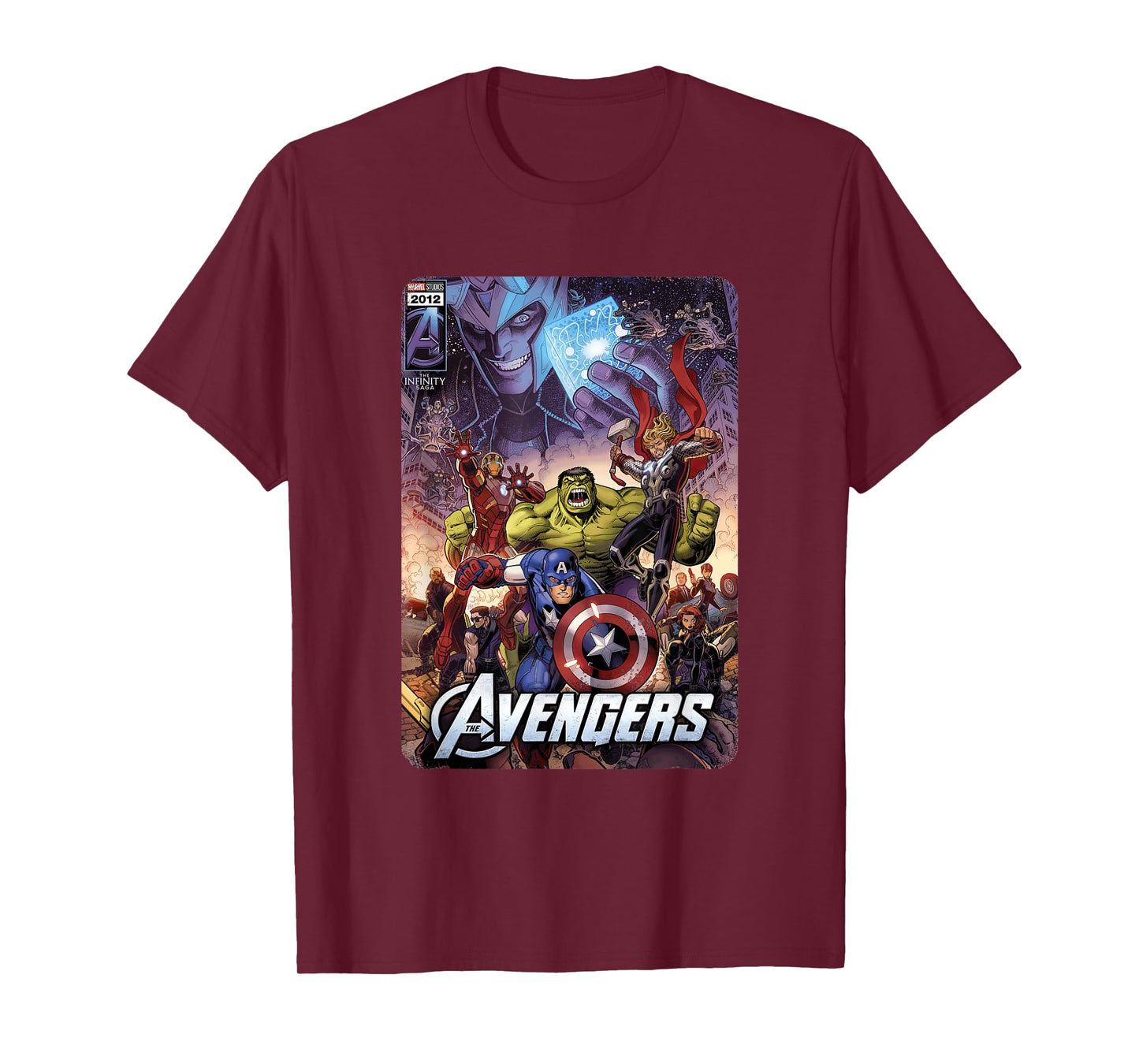 Marvel The Avengers Infinity Saga comic cover T-Shirt