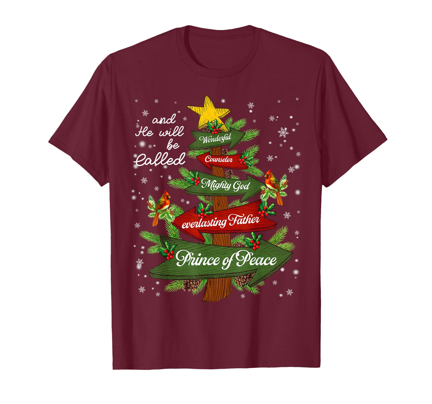 Christian Jesus Christmas Tree Pajamas Xmas Men Women T-Shirt