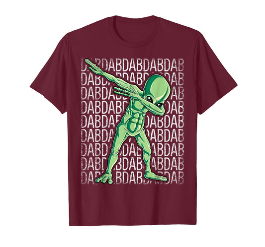Dabbing Alien UFO Lovers Funny Hip Hop Boys Girls Dab Dance T-Shirt
