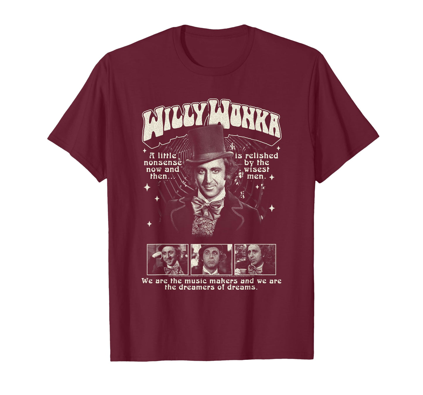 Willy Wonka and The Chocolate Factory Wonka Collage Movie T-Shirt