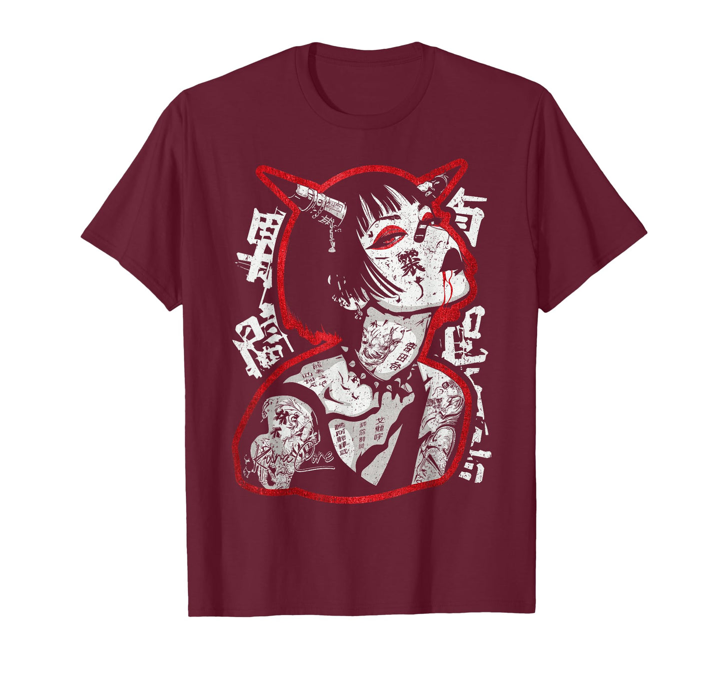 Japanese Streetwear Cyberpunk Y2K Techwear Retro Manga Anime T-Shirt