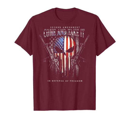 Second Amendment Come and Take It in Defense of Freedom T-Shirt