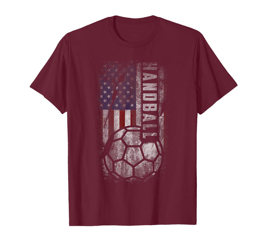 American Handball Patriot Grunge USA Distress Flag Gift T-Shirt
