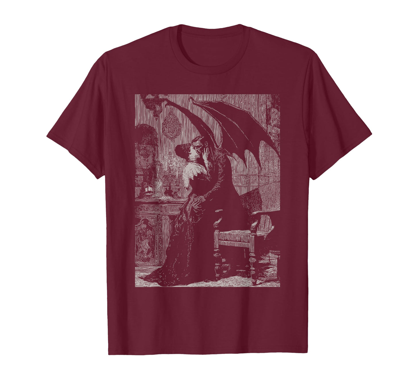 Vampires Kiss | Romantic Goth Gothic Grunge Alt Aesthetic T-Shirt