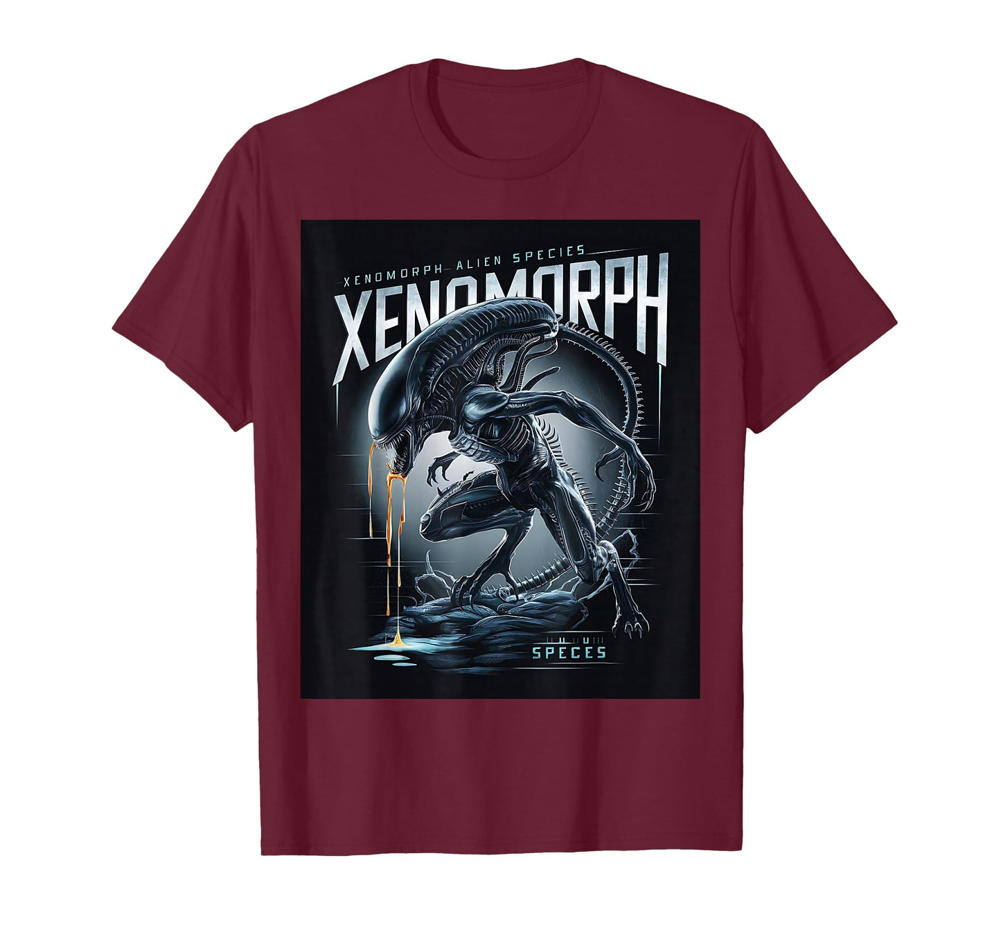 Alien 45th Anniversary Xenomorph 1979 Movie Poster In Space T-Shirt