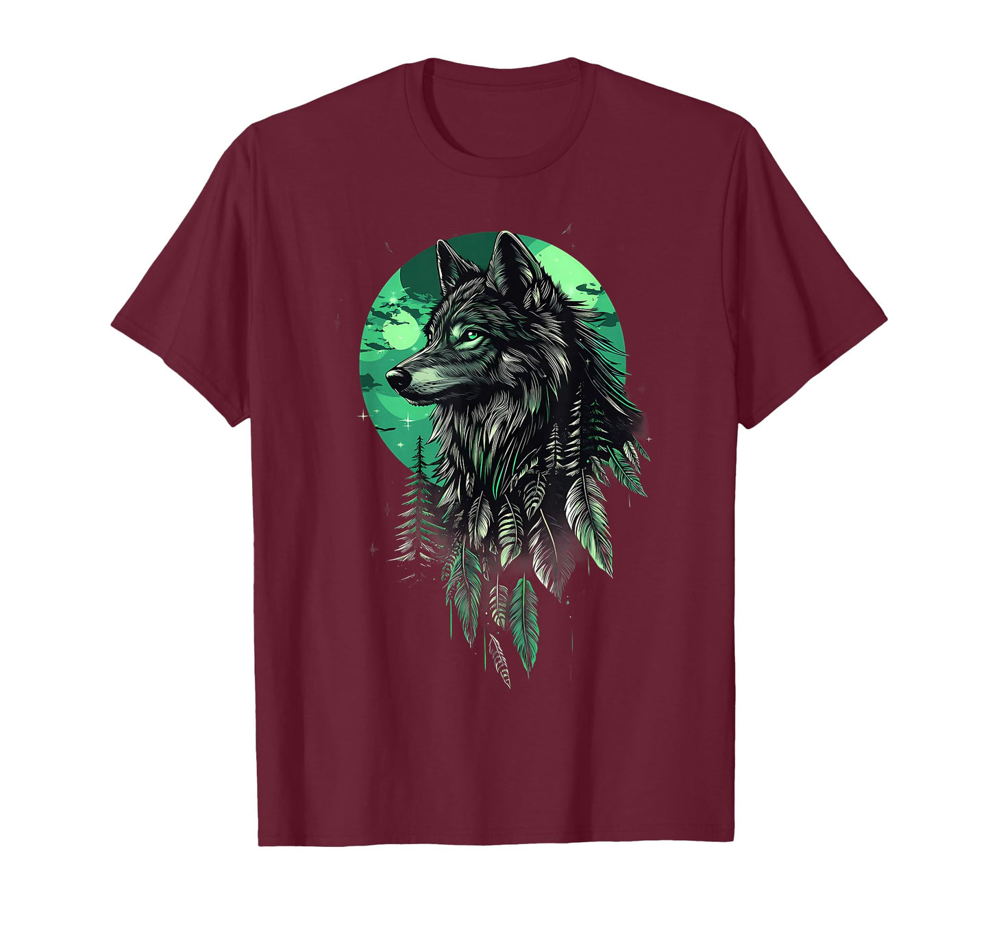 Native American Wolf Native American Pride Indian Tribe T-Shirt