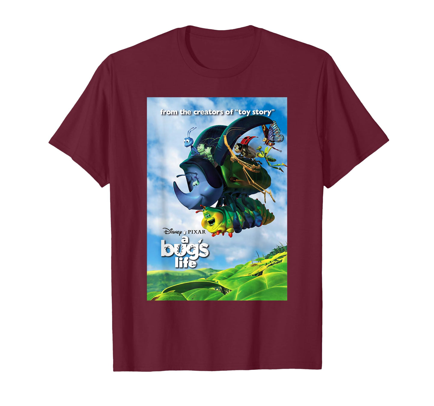 Disney Pixar A Bug's Life Flying Bugs Poster T-Shirt