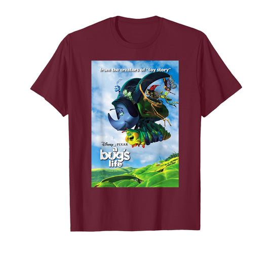 Disney Pixar A Bug's Life Flying Bugs Poster T-Shirt