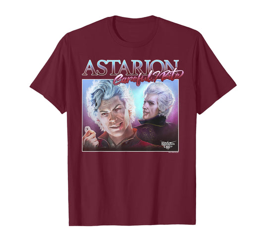 Dungeons & Dragons Careful I Bite Astarion Portrait T-Shirt