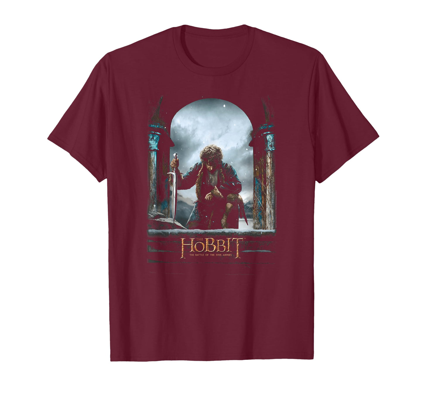 Hobbit Bilbo Kneel Poster T Shirt T-Shirt