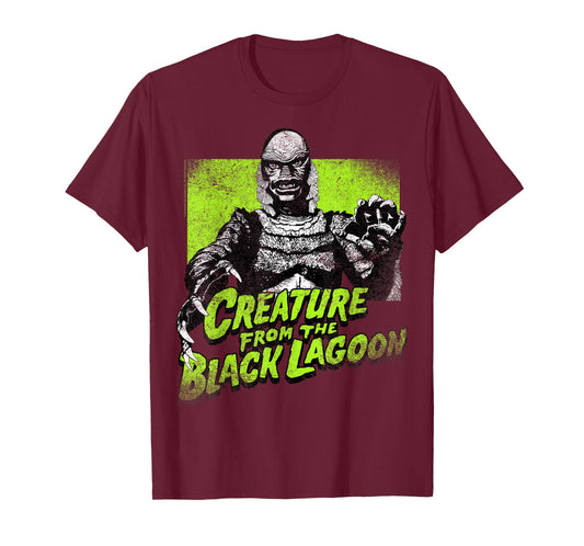 Universal Monsters Creature From The Black Lagoon Green T-Shirt