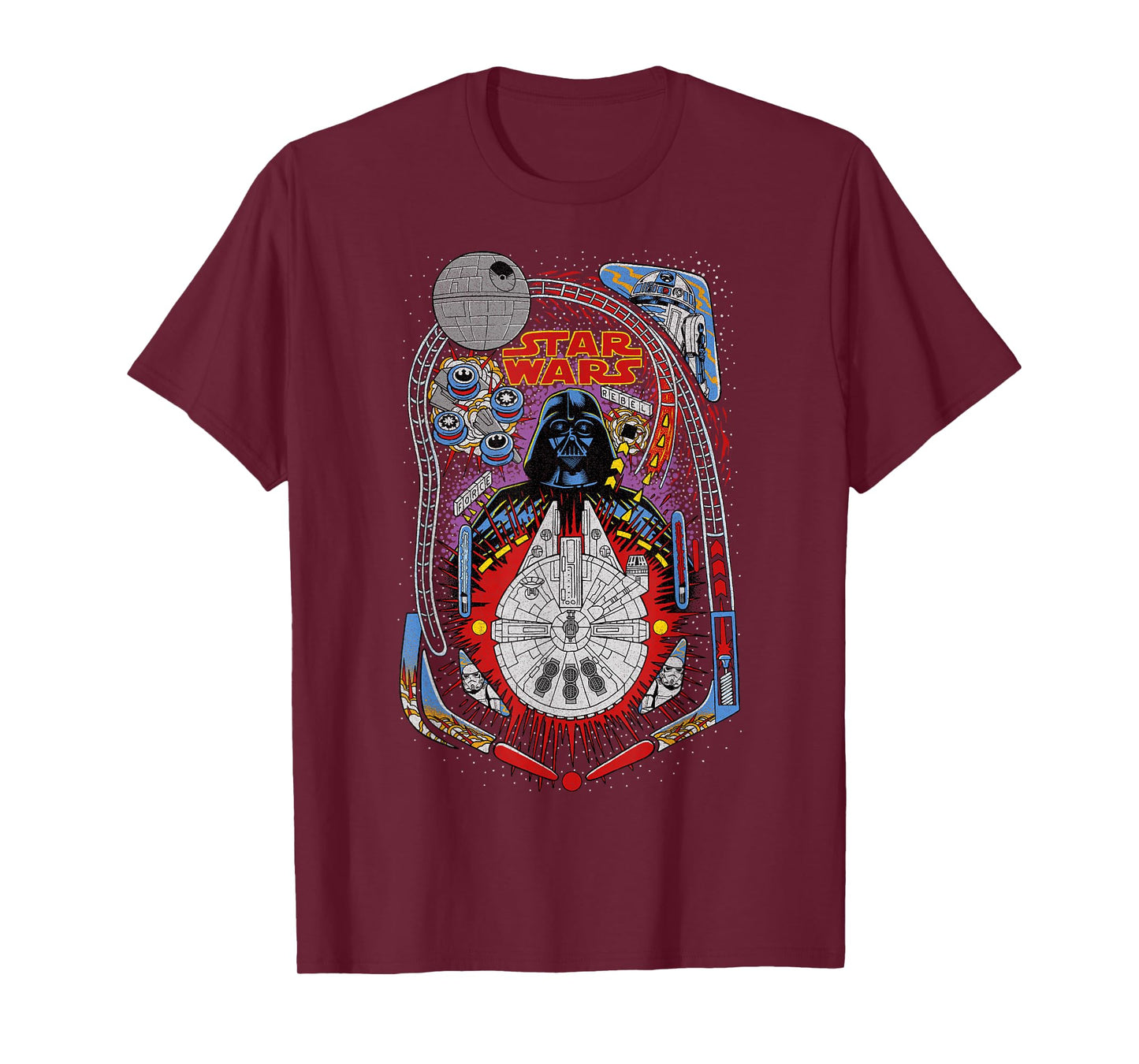Star Wars Darth Vader Death Star Pinball T-Shirt